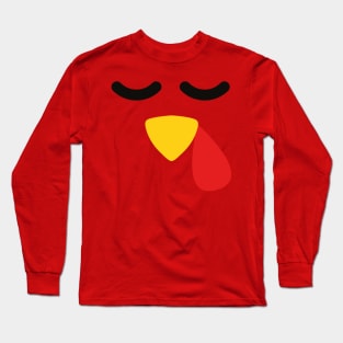 Turkey Face Costume T-Shirt Long Sleeve T-Shirt